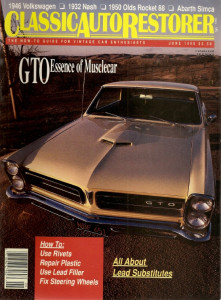 CLASSIC AUTO RESTORER 1990 JUNE - 50 ROCKET 88, ABARTH SIMCA, 65 GTO, 47 VW